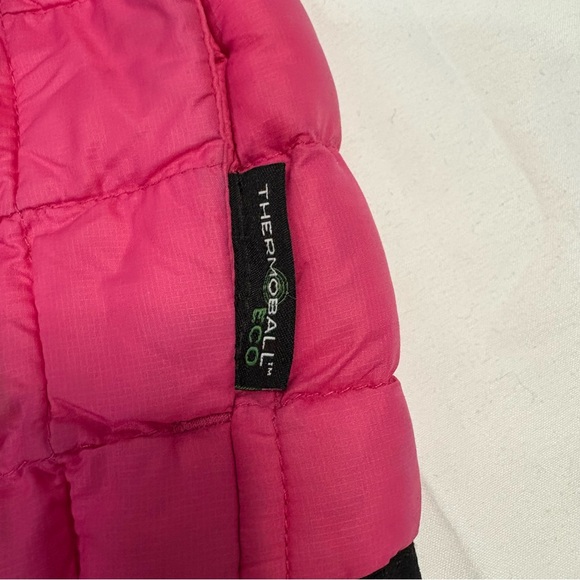 The North Face Girls 4T ThermoBall Eco Hoodie Full Zip Hooded Puffer Jacket - Picture 5 of 9